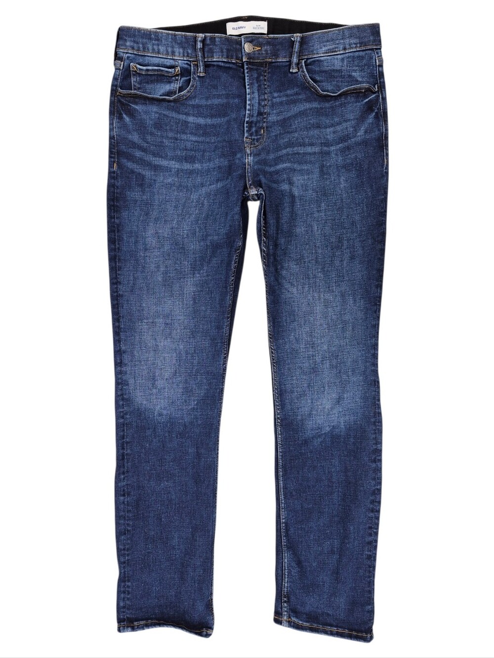 Old Navy jeans men's 36x32 dark wash Slim straight Built-in Flex